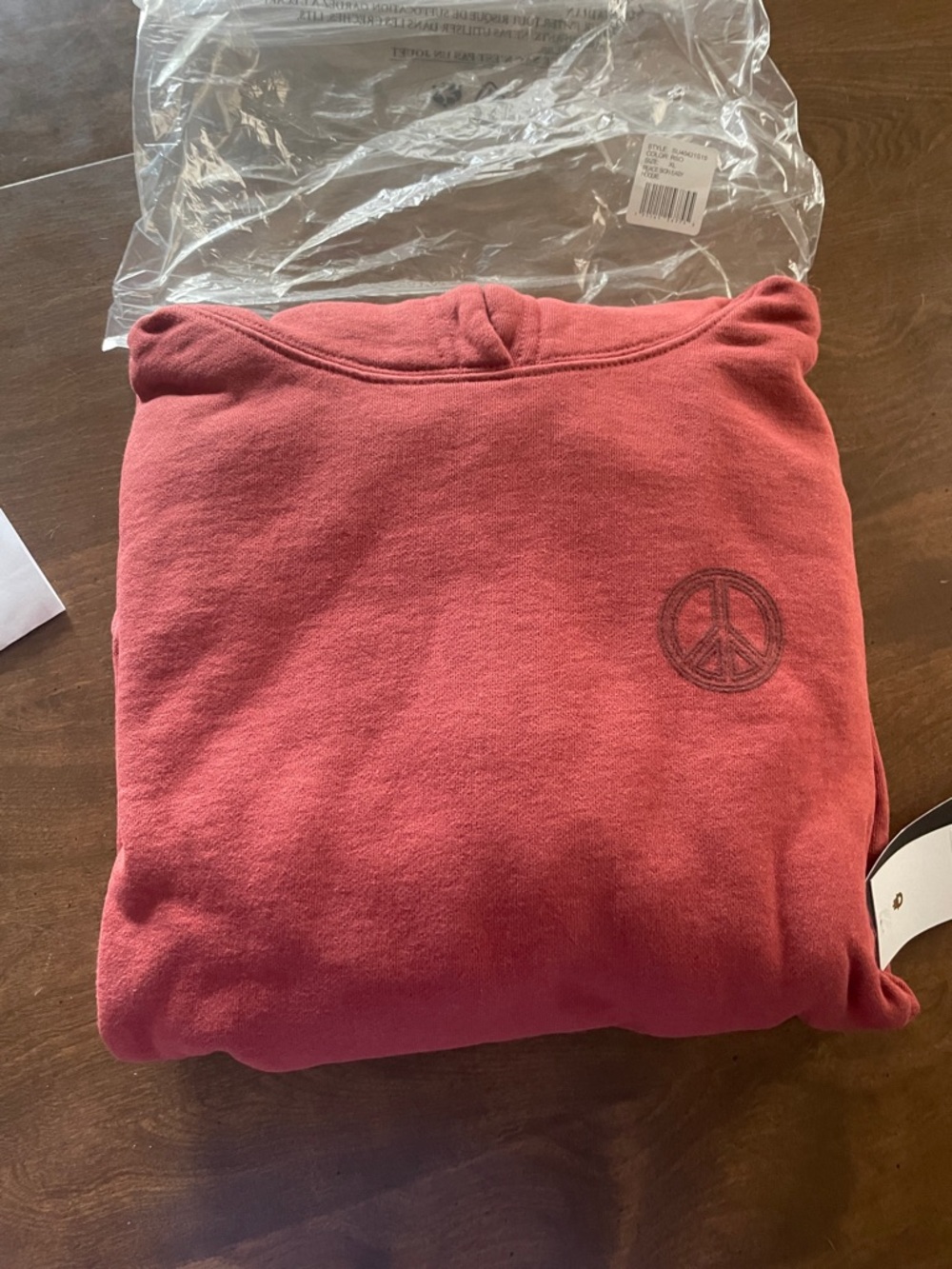 Spiritual Gangster for Peloton  Rust Red Pullover Hoodie XL